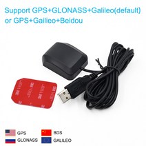 QUESCAN GPS 커넥터 안드로이드 USB 안테나 수신기 글로나스 갈릴레오 베이두 위성 UBX-M8030 NEO-M8N, 한개옵션0