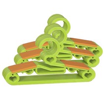 데코즈인 하트논슬립 어린이옷걸이, 그린, 60개입