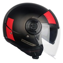 [MT 헬멧] 오픈페이스 VIALE SV PHANTOM MATT RED 비알레 선바이저 팬텀 무광 레드