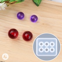 둥근 원형 비즈 구슬 6구 몰드 레진 아트 공예 재료 RM250, 소