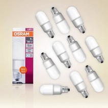 오스람 LED 스틱형램프 9W 10개, 주광색, 주광색