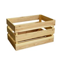 나무 상자 박스 원목 수납 칼라 공간 책장 도어형, 1단 가로 60*세로 38*높이 10cm, 바니스