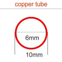 모세관튜브 실험기구 채혈관 온도조절 외경 10mm 내부 9mm 8mm 7mm 6mm T2 구리 마이크로 튜브 얇은 벽, 04 OD10 ID6_01 245mm