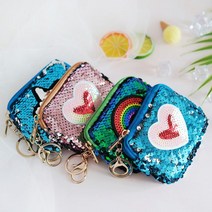 [천삼백케이] [해피툴] 만행샵 네온심볼 스팽글 생리대 파우치 동전지갑HO