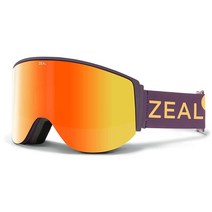 Zeal Optics Beacon ODT 스노우 고글 다크 나이트퍼시몬 스카이 블루 미러 미디엄 핏