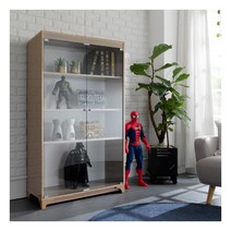 [모던탑21] 고광택 / 샤이니 LPM 800-4단 유리 장식장 진열장 (강화유리도어) 수, 모델/색상:샤이니 LPM 800-4단 장식장[화이트]