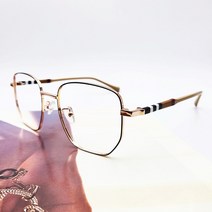 글라시스 금테 명품디자인 사각 스퀘어 커플 패션안경 메탈 금속 안경테
