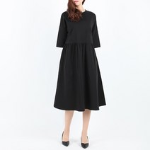 로잘린 러버 셔링 반팔 원피스