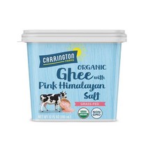 CarringtonFarms 기버터 그래스 페드 목초 먹인 가염 (히말라야 소금) 12온스, Ghee with Himalayan Salt