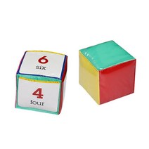 교육을위한 게임 주사위 유아 포켓 스퀘어 아기 광장 장난감을 노는 아이 DIY 교육, 하나, 보여진 바와 같이