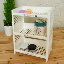 미니사각선반3단 1개 씽크선반 미니선반 조립식선반 선반대/정리대/수납대/선반랙/수납선반/주방선반/사각선반/다용도선반/다목적선반/고정선반