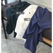 부드러운 루즈핏 꼬임 블라우스 일상화보 헤이븐