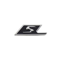 간편교체3D 프리미엄 S 자동차 트렁크 테일 후면 데칼 엠블럼 배지 스티커 삼성 W117 Cla45 W205 C63 W212, 02 chrome-black