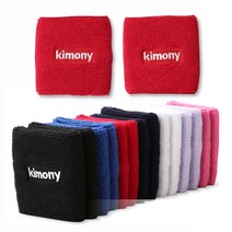 KIMONY 국내생산 손목/헤드밴드 짧은손목 2개세트 롱손목 1개 헤어밴드 1개 EX 드라이손목밴드 3개 세트, 짧은손목밴드(2p), 핑크