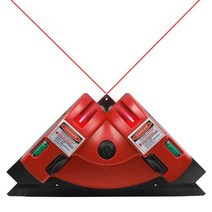 레이저 레벨기 수평기 수직기 측량기 사선 목공 직각 90 도 적외선 발 레벨 스퀘어 레이저 도구, 02 Red
