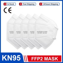 KN95 5 중 필터 먼지 포트 PM2.5 마스크 5-200 개 부직포 건강 보호 N95 빠른 배송, CHINA_Kn95 White 200pcs