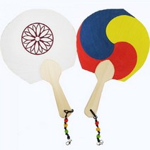 1+1 (OR) 전통한지부채 소태극문양 태극부채, 1+1)2개