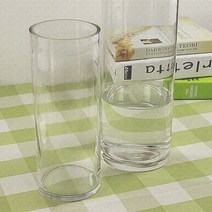 병 라운드 10cm 플라스틱 꽃병 구경 초대형 두꺼운 호텔 아크릴 투명-73245, 21. 스트레이트 입 15CM 높이