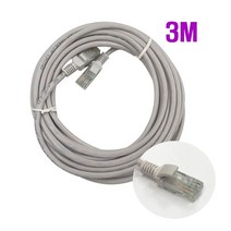 서울전기 인터넷선 3M 랜케이블 랜코드 CAT5E, 1개, 회색
