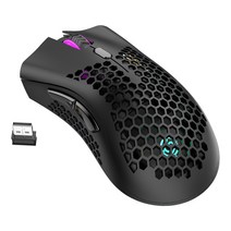 2.4G 무선 게이밍 마우스 RGB 발광 마우스, 블루