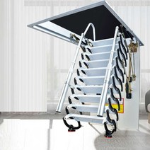 다락방 사다리 전동 복층 작업용 접이식 리모컨 자동, 합금강70x90
