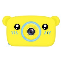 폴라로이드카메라 카메라 귀여운 만화 HD 디지털 장난감 생일 선물 교육 완구 소녀와 소년, 04 Yellow_01 standard