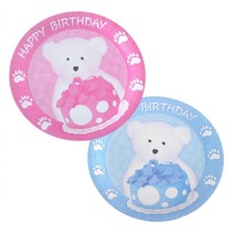 곰돌이접시 생일파티 돌잔치 피크닉 6개입 스타일좋은 캠핑용 상차림식기, 상세페이지참조, 블루