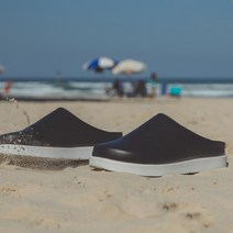 liefny 리프니 페이퍼 뮬 하이 클로그 블랙&화이트(MUHAH02)