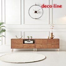 데코라인 코넬 벤 2000 2단 서랍형A 거실장 DNE003C, 오크