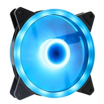 120mm 케이스 팬 컴퓨터 냉각 쿨러 팬 몰 렉스 3PIN 다채로운 라디에이터 섀시 12V 12cm Ventilador, 02 Full Blue, 3Pcs, 02 Full Blue_01 1Pc