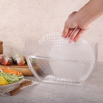 [드웰링컴퍼니] 월남쌈 물그릇 접시 라이스페이퍼 홈파티 쌈접시 일체형 물그릇 BPA Free, 1개, 투명