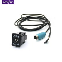 스키무전기 에서 선박 us 자동차 라디오 AUX-IN AUX 스위치 케이블 오디오 어댑터 3.5mm KCE-422I 헤드폰 헤드셋