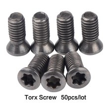 카바이드 터닝 인서트용 torx 나사 M1.8 M2 M2.5 M3 M3.5 M4 M5 M6 CNC 선반 공구 액세서리 합금강 12.9 50 개/묶음, M3.5 x 9