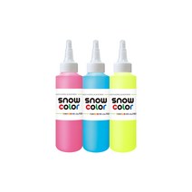 스노우물감 140ml 3색세트 스노우키즈 유아 아기 촉감놀이 핑거페인팅 페인팅 블랙라이트, 스노우140A