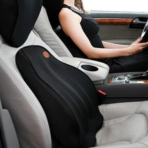 허리통증 자세교정 차량용 메모리폼 등 쿠션 척추건강 운전, 허리쿠션 1EA