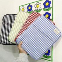 체크 아이패드 노트북 파우치 가방 맥북 LG그램 태블릿 갤럭시탭 케이스, 블루체크