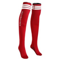 웻수트 웻슈트 프리다이빙 스킨스쿠버 서핑 슈트 원피스 잠수복 세트 2mm 네오프렌 하이 스트레치, M, Red long socks