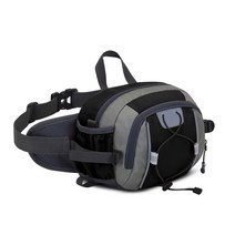 등산 가방 휴대용 힙색 다기능 방수 여성 남자 트레킹 가방 미니 경량 숄더 메신저 백, 블랙