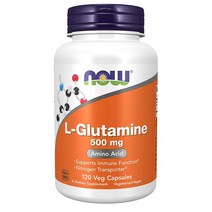 해외 Now Foods L Glutamine 500mg 글루타민 120캡슐, 1개