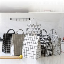 직장인 도시락가방 보냉 런치백 이유식 보온 가방 자주, 지브라