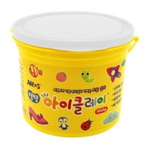 아모스 아이클레이 아이슬라임 글라스데코 파스넷, 16 아모스 아이클레이 900g 흰색