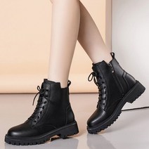 여성 영국 스타일 독특한 통굽 오토바이 부츠 지뢰계 워커 4.5cm a2551