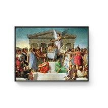 Jean Auguste Dominique Ingres 장 오귀스트 도미니크 앵그르 작품 호메로스의 신격화 / 집 거실에 걸면 좋은 그림액자, 우드