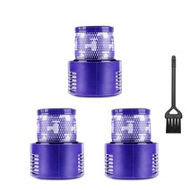 다이슨 청소기 부속품 교체 부속 부품 V10 무선 진공 V 10 시리즈 포스트 필터 액세서리 키트 용 포스트 모터 헤파 필터, 3개