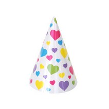 파티 고깔모자 미니 6개 하트 생일파티 홈파티 백일상 꼬깔모자, 단품