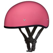 Daytona Helmets 하프 스컬 캡 오토바이 헬멧 DOT 승인 하이 글로스 블랙 S USA 미국, Hi-Gloss Pink
