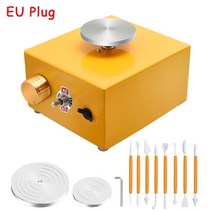 도자기 물레 기계 공예 공방 미니 턴테이블 전기 휠 diy 폴리머 클레이 도구 쟁반 세라믹 클레이 아트 potter39s wheel, 나는 플러그
