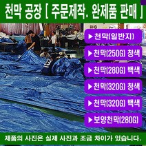 천막 대형덮개 농수산물덮게 차량덮게 건설자재덮게 토사유출방지 완제품 일반지 천막250g 천막320g, 천막(250g) 5mX5m 2장묶음