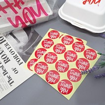 [소행섬] 땡큐 원형스티커, 20팩