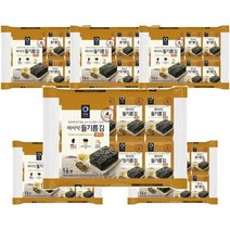 청정원 아침메뉴추천 바사삭 들기름 재래김 도시락 김 반찬 4g 16봉 6개 맛있는 어린이간식 간단한요리 간편식, 17세트